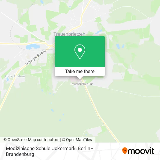 Карта Medizinische Schule Uckermark