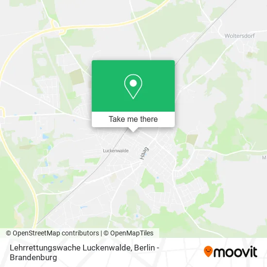 Карта Lehrrettungswache Luckenwalde