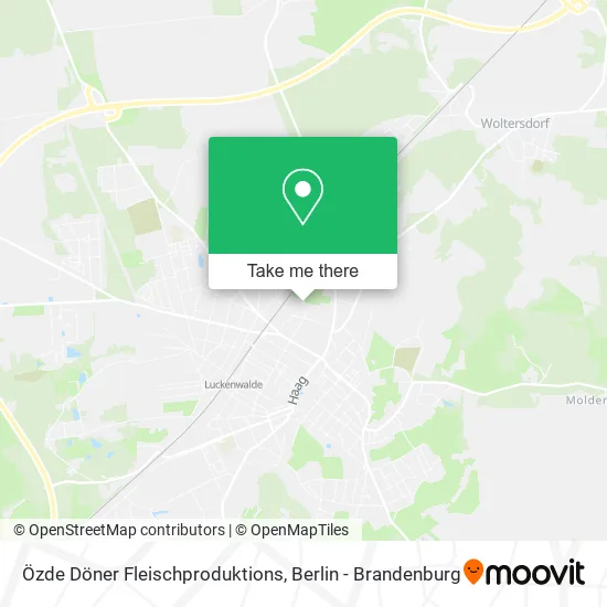 Карта Özde Döner Fleischproduktions