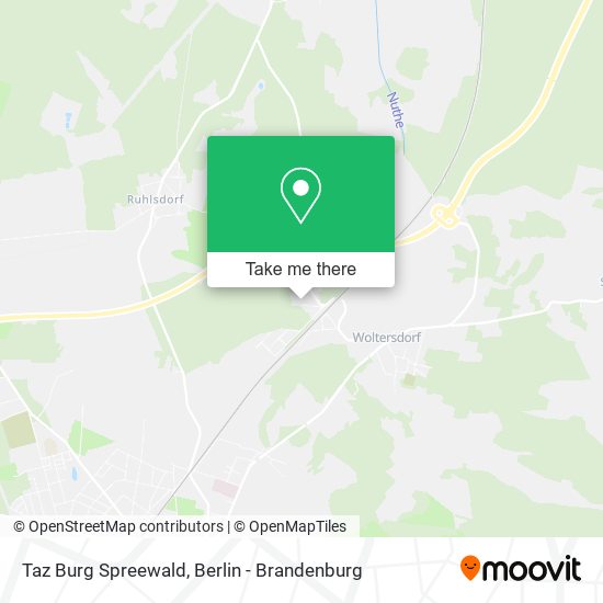 Taz Burg Spreewald map
