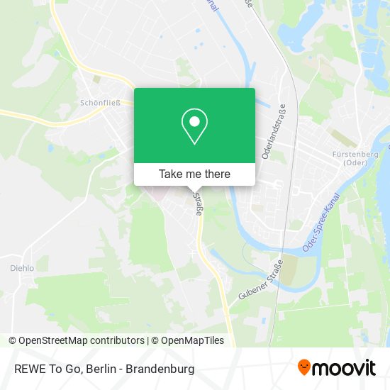 REWE To Go map