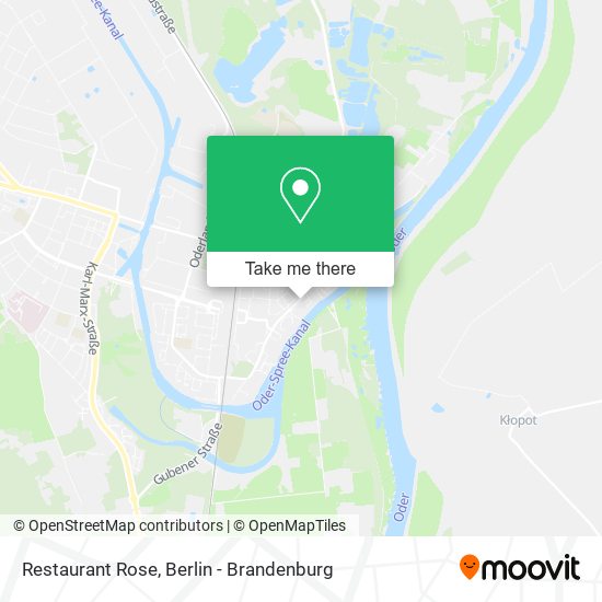 Restaurant Rose map