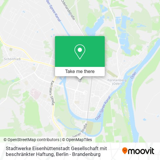 Stadtwerke Eisenhüttenstadt Gesellschaft mit beschränkter Haftung map