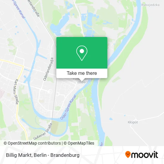 Карта Billig Markt
