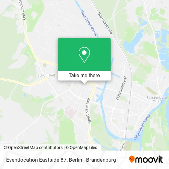 Eventlocation Eastside 87 map