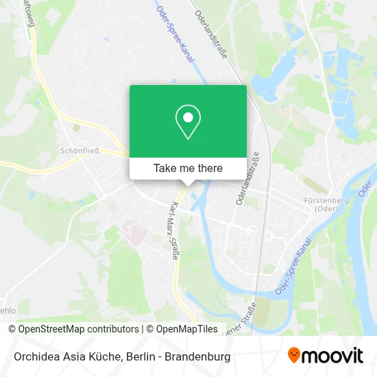 Orchidea Asia Küche map