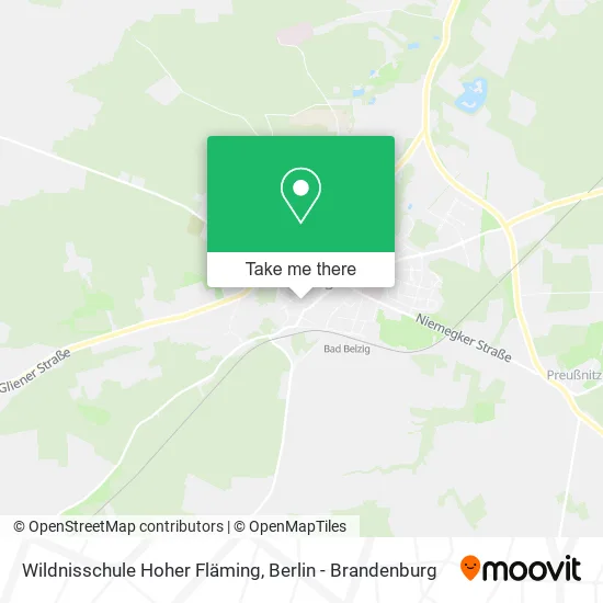 Карта Wildnisschule Hoher Fläming