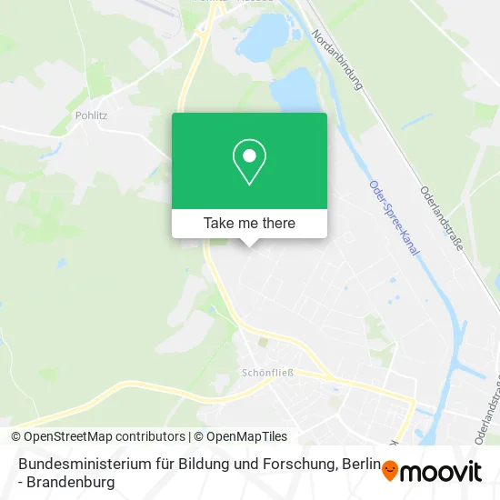 Bundesministerium für Bildung und Forschung map