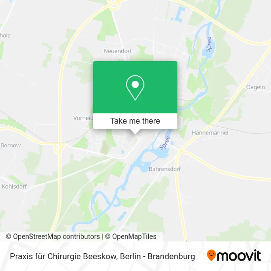 Карта Praxis für Chirurgie Beeskow
