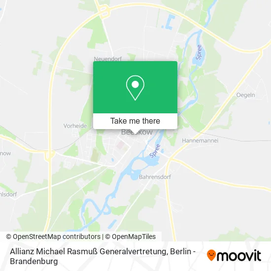 Карта Allianz Michael Rasmuß Generalvertretung