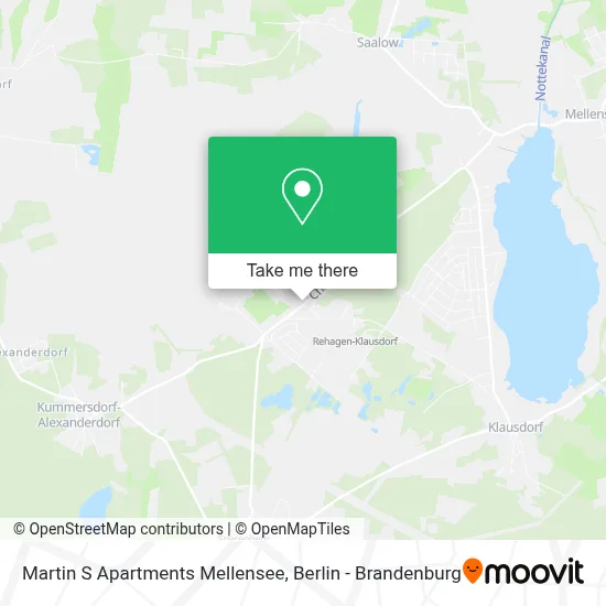 Martin S Apartments Mellensee map