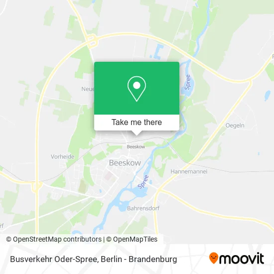 Карта Busverkehr Oder-Spree