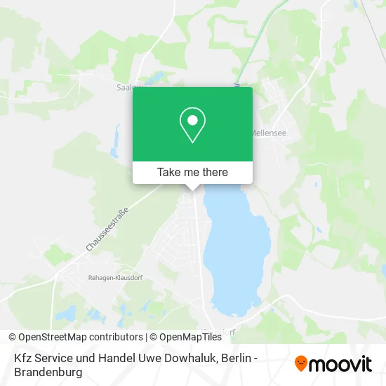Карта Kfz Service und Handel Uwe Dowhaluk