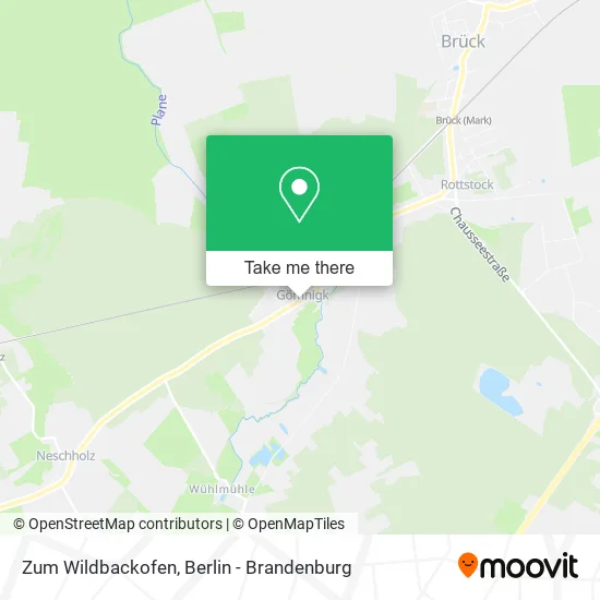 Карта Zum Wildbackofen