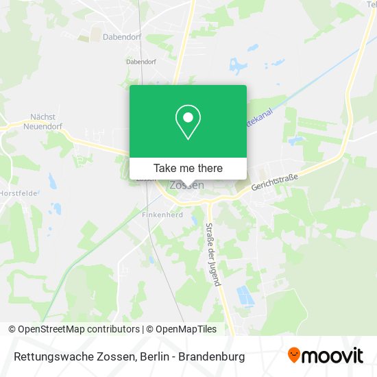 Rettungswache Zossen map