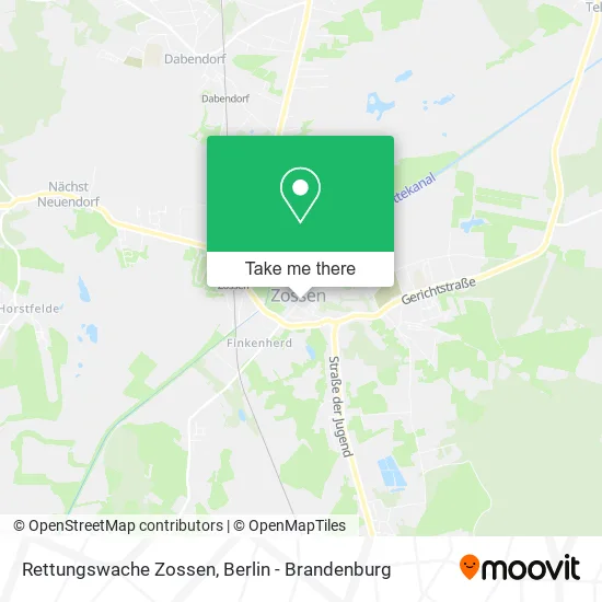 Карта Rettungswache Zossen