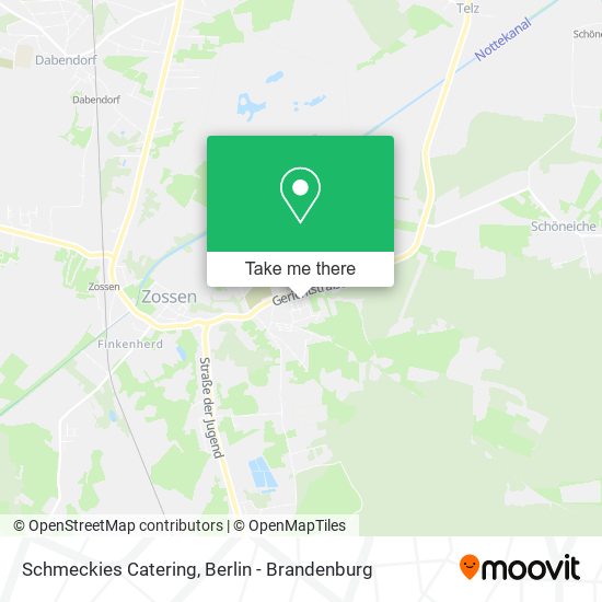 Schmeckies Catering map