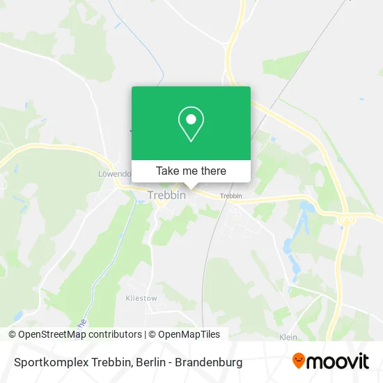 Карта Sportkomplex Trebbin