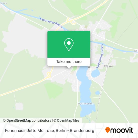 Ferienhaus Jette Müllrose map