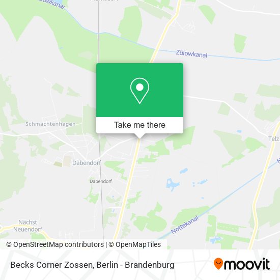 Карта Becks Corner Zossen