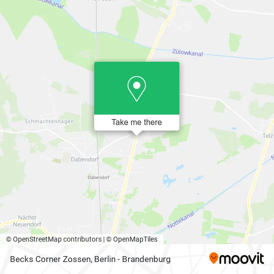 Карта Becks Corner Zossen