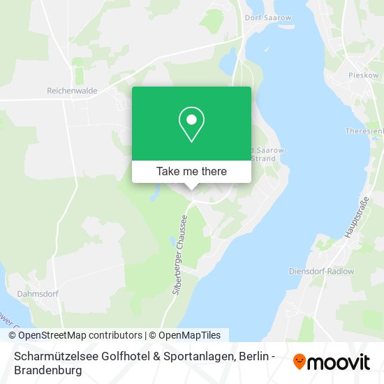 Карта Scharmützelsee Golfhotel & Sportanlagen