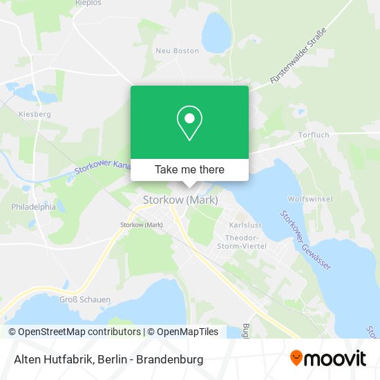 Alten Hutfabrik map