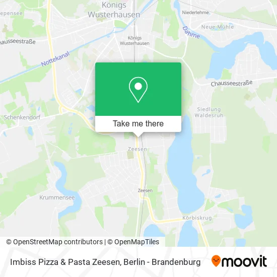 Карта Imbiss Pizza & Pasta Zeesen