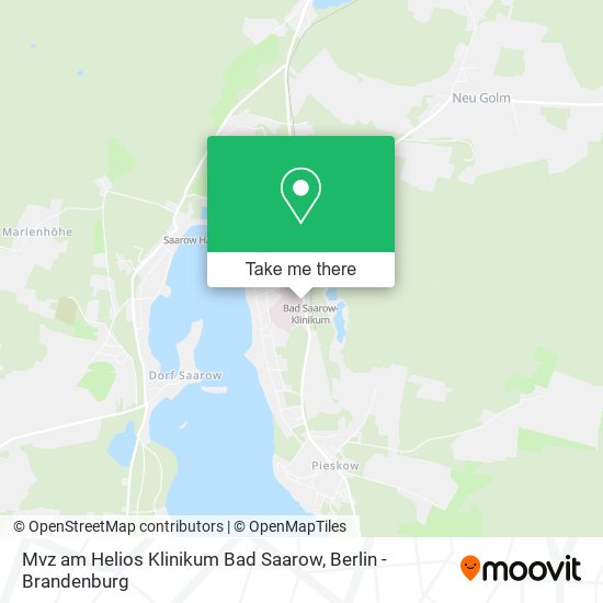 Mvz am Helios Klinikum Bad Saarow map