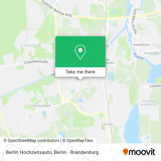 Berlin Hochzeitsauto map