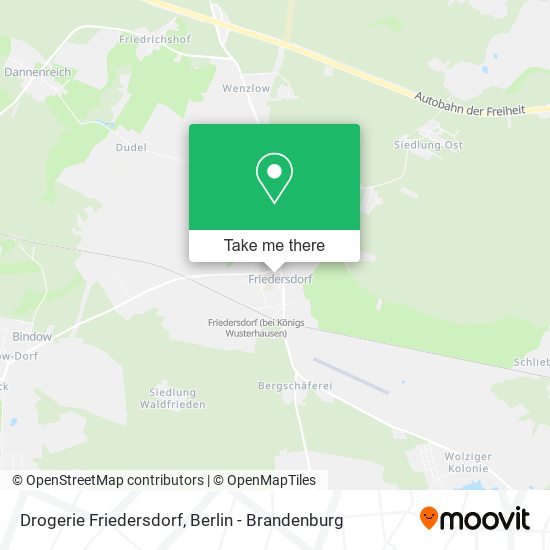 Drogerie Friedersdorf map