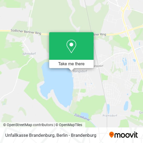 Unfallkasse Brandenburg map