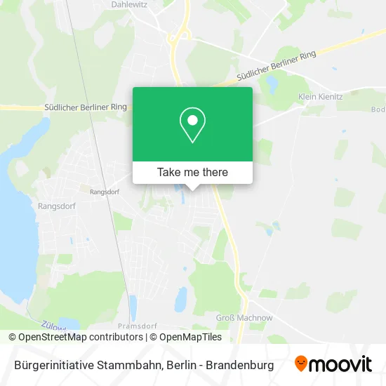 Карта Bürgerinitiative Stammbahn
