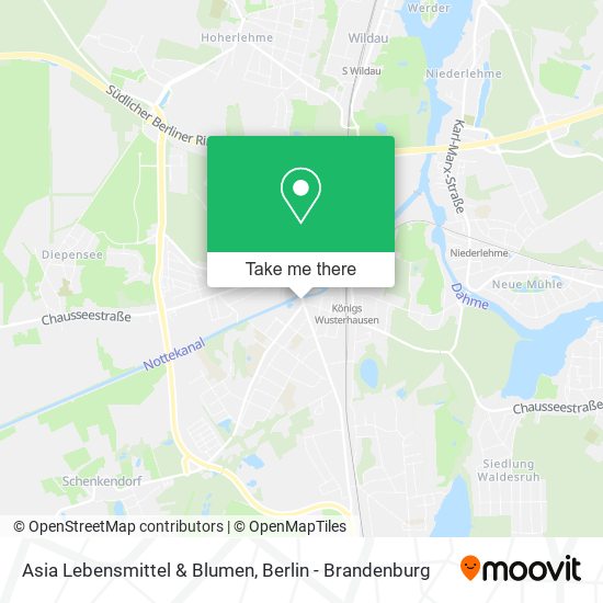 Asia Lebensmittel & Blumen map