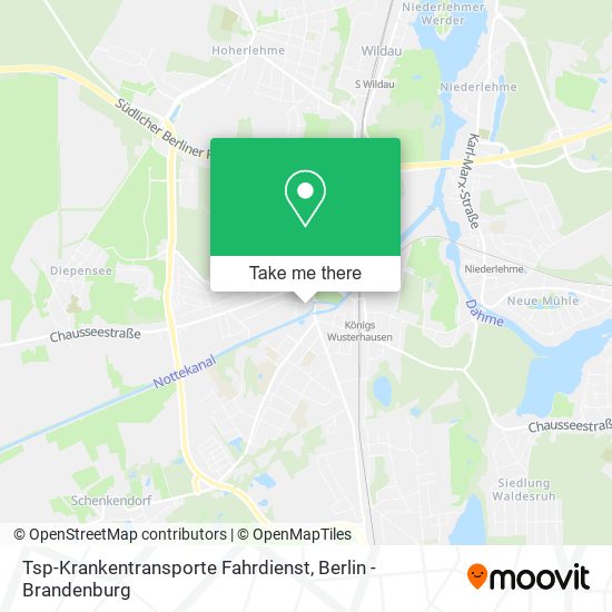 Tsp-Krankentransporte Fahrdienst map