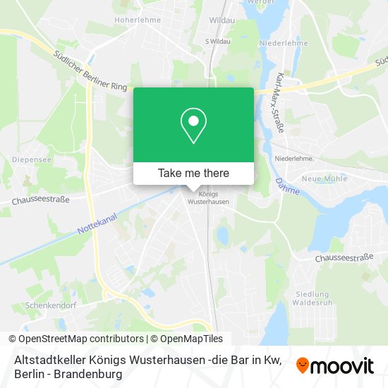 Altstadtkeller Königs Wusterhausen -die Bar in Kw map