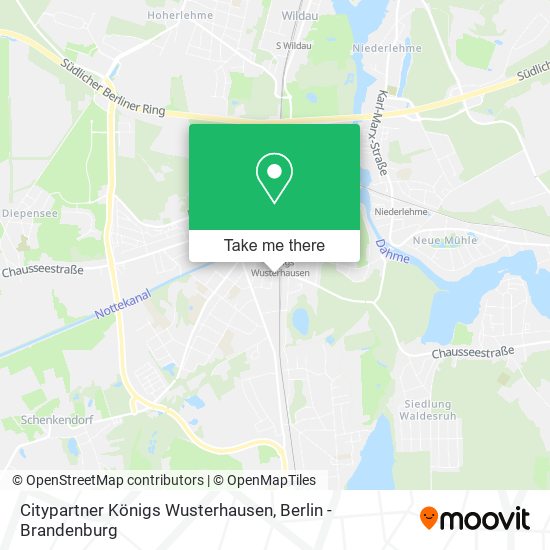 Карта Citypartner Königs Wusterhausen