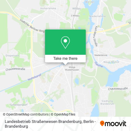 Карта Landesbetrieb Straßenwesen Brandenburg