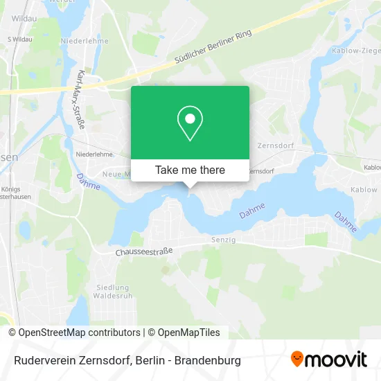 Ruderverein Zernsdorf map