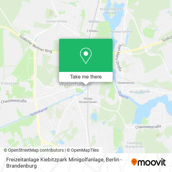 Карта Freizeitanlage Kiebitzpark Minigolfanlage