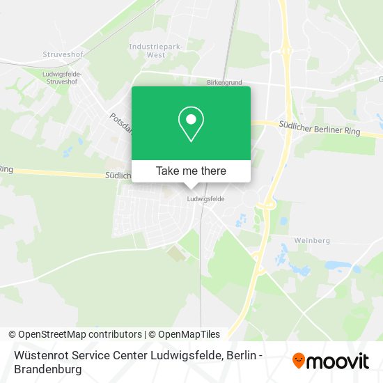 Wüstenrot Service Center Ludwigsfelde map