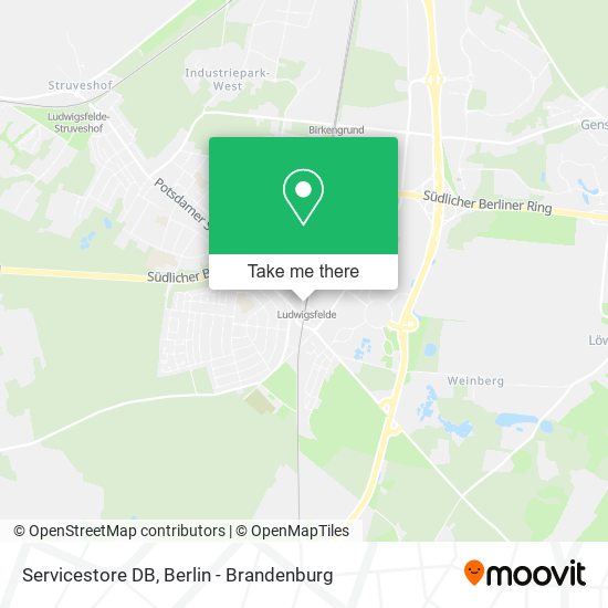 Servicestore DB map