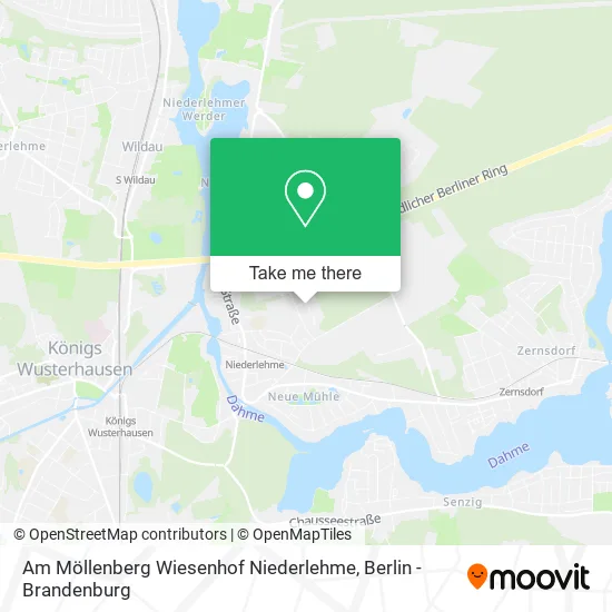 Карта Am Möllenberg Wiesenhof Niederlehme