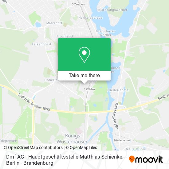 Dmf AG - Hauptgeschäftsstelle Matthias Schienke map