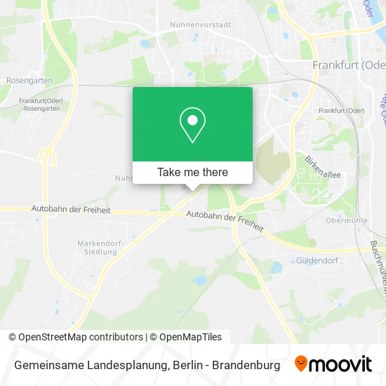Карта Gemeinsame Landesplanung