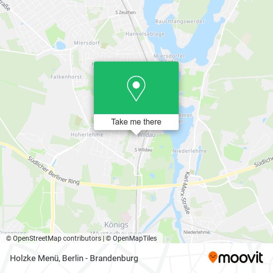 Holzke Menü map