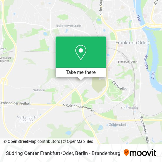 Südring Center Frankfurt/Oder map