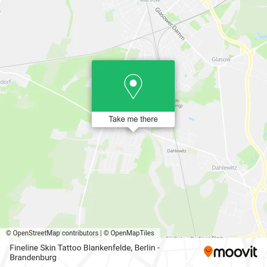Fineline Skin Tattoo Blankenfelde map
