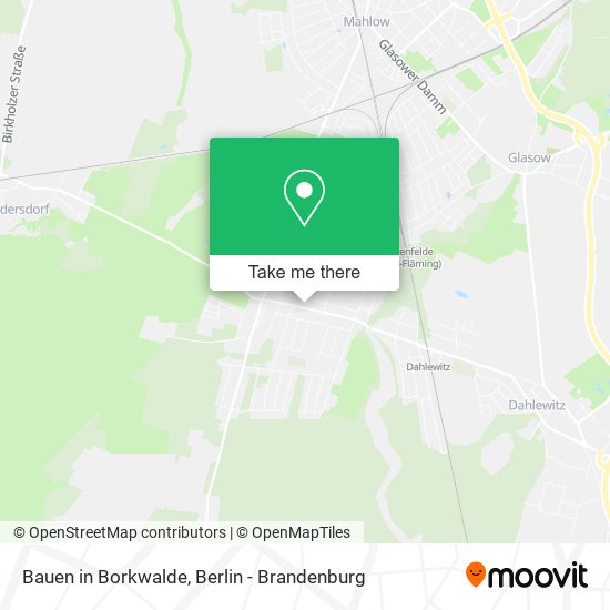 Bauen in Borkwalde map
