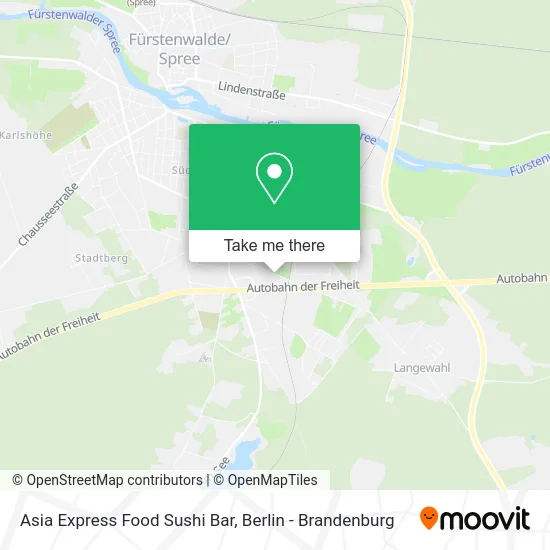 Asia Express Food Sushi Bar map